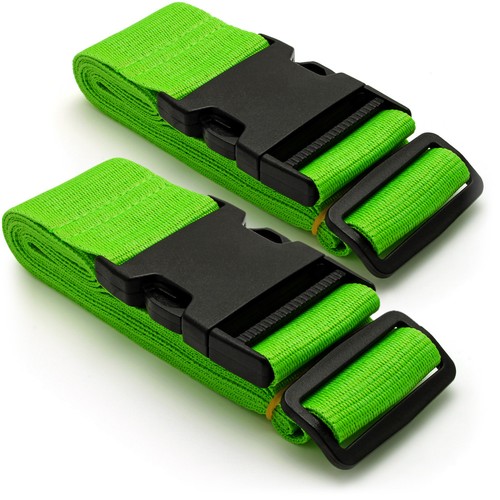 Green long travel luggage - long,