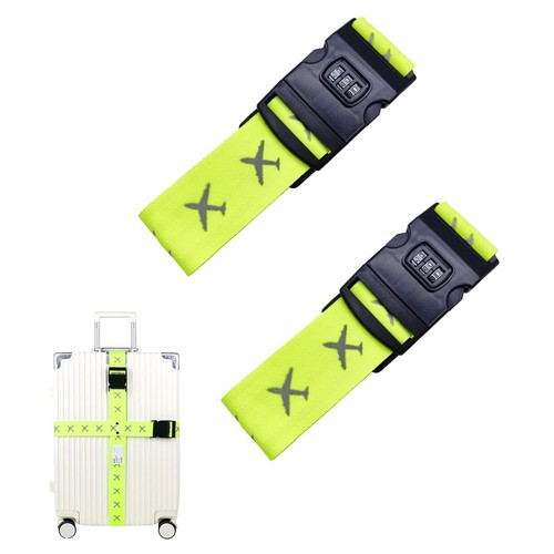 Pack suitcase straps with - 2-pack,