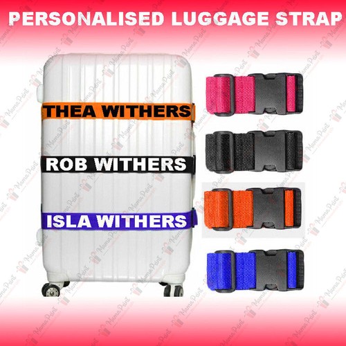 Personalised luggage strap - personalised,