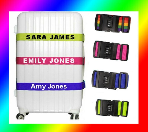 Personalised luggage strap - personalised,