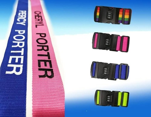 Personalised luggage strap - personalised,