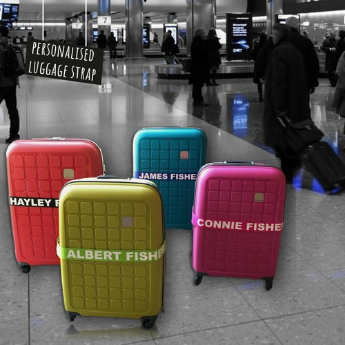 Personalised luggage strap - personalised,
