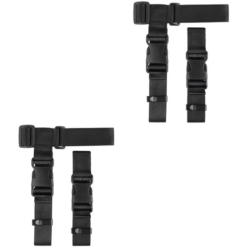 Black nylon adjustable luggage - nylon,