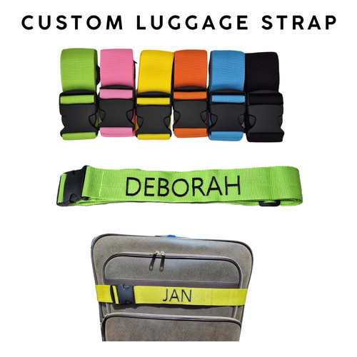 Personalised luggage strap - luggage,