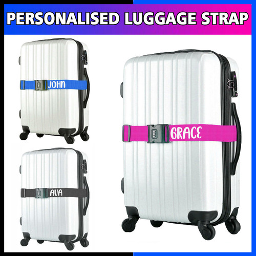 Personalised luggage strap - luggage,