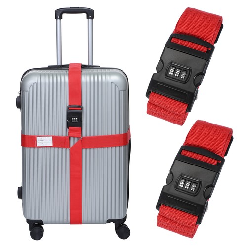 2pcs cross luggage straps - cross,