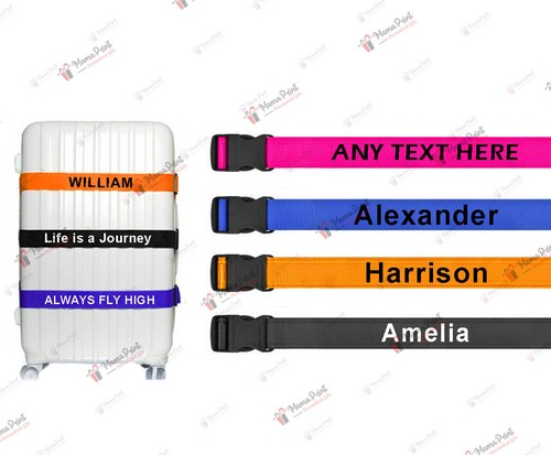 Personalised luggage strap - luggage,