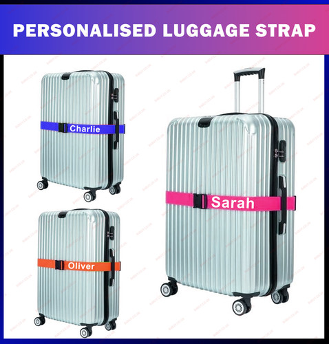 Personalised luggage strap - personalised,