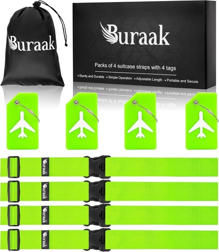 Adjustable luggage straps - 4,