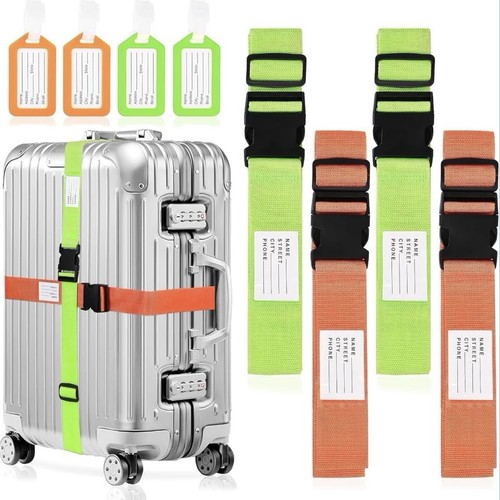 Luggage straps 4 id tags - straps,